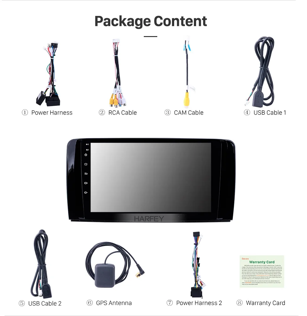 Excellent Harfey OEM Auto Radio GPS navigation system for Mercedes Benz R Class W251 R280 R300 R320 R350 R63 2006-2013 Car Multimedia 4