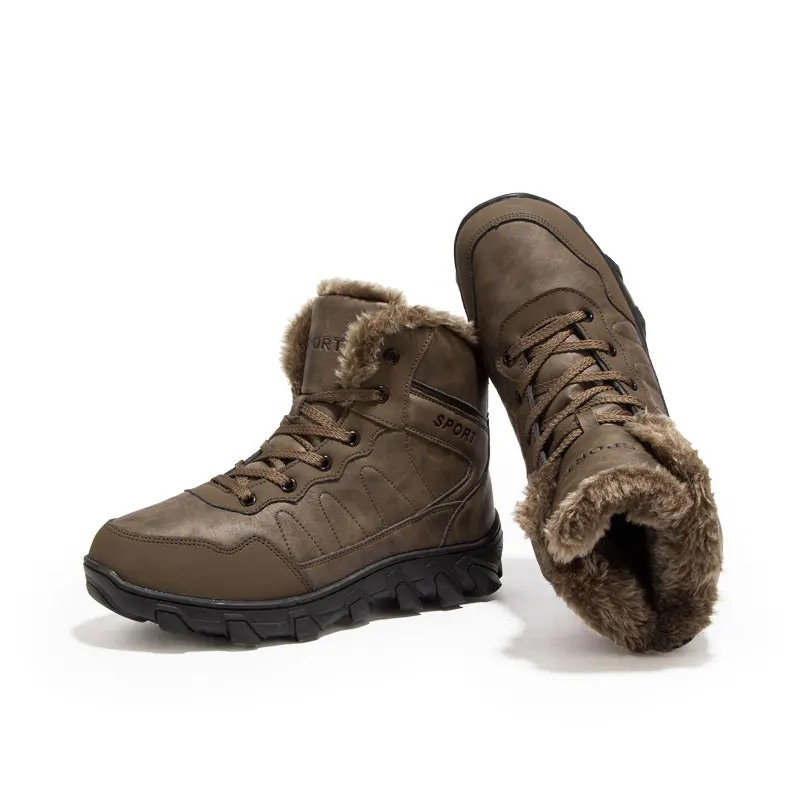 Vanmie/зимняя мужская обувь; теплые мужские зимние ботинки; водонепроницаемые мужские зимние ботинки; Новинка года; мужские ботинки; большие размеры 39-46