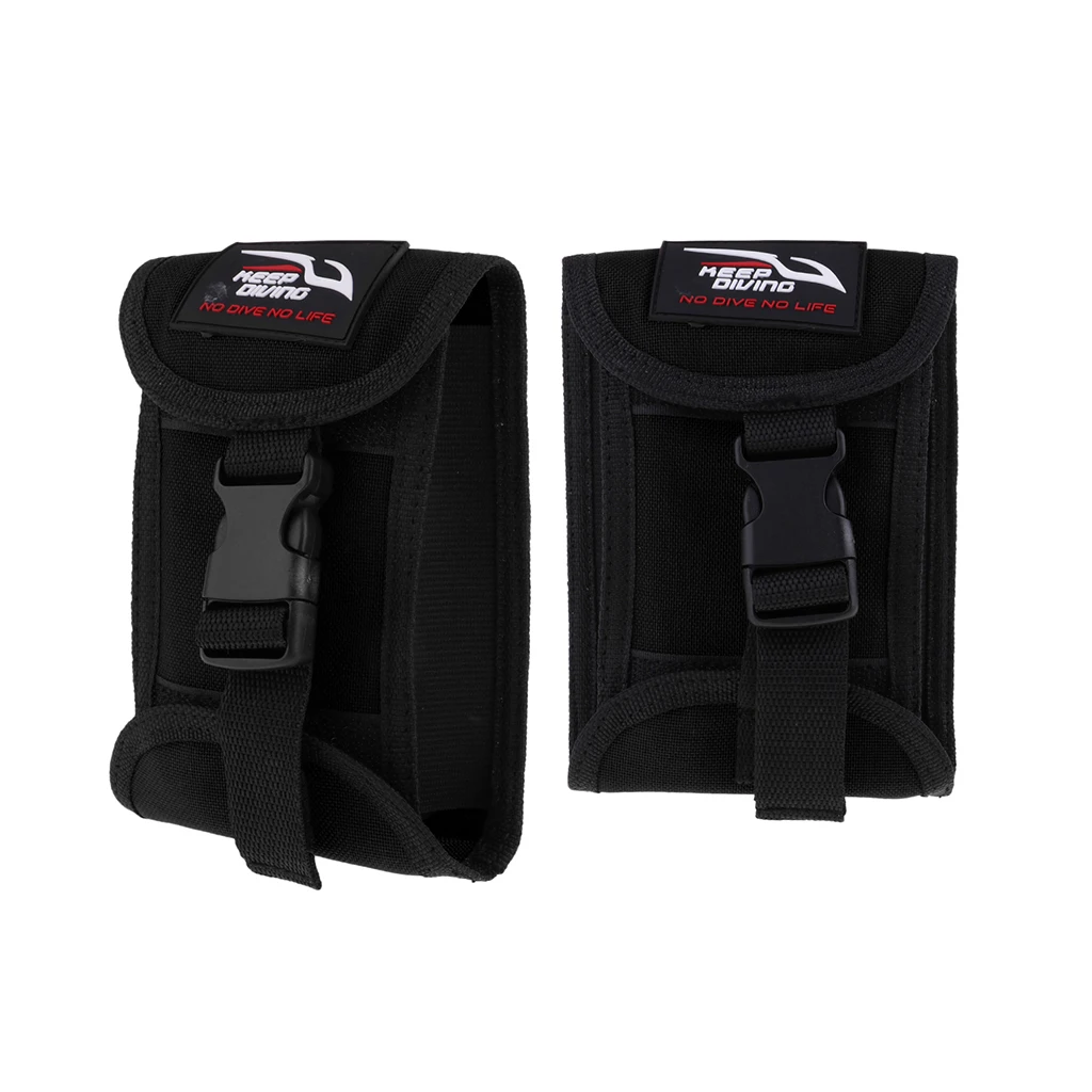 

Perfeclan 2pcs Scuba Diving Weight Pocket with Quick Release Buckle Water Sports Scuba Diving Accessory Pouch