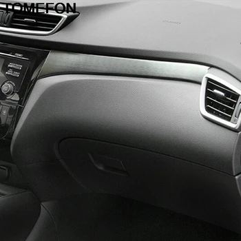 

TOMEFON For Nissan Rogue X-Trail T32 2014 2015 2016 2017 2018 Interior Central Control Instrument Panel Molding Cover Trim ABS