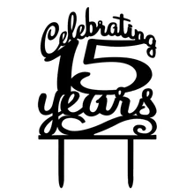 Свадебные топперы на свадебный торт вставленные карты вечерние утонченные украшения торта WordPad(английские буквы и 15