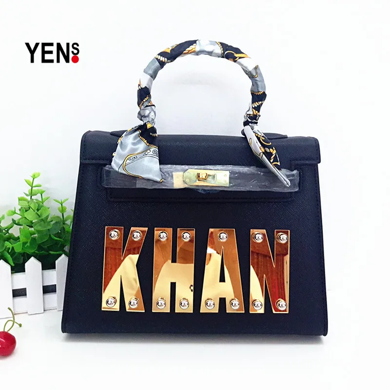 0 : Buy YENS Ladies&#39; Fashion Brand Name Bags Personal Custom Name Bag Unique Letter ...