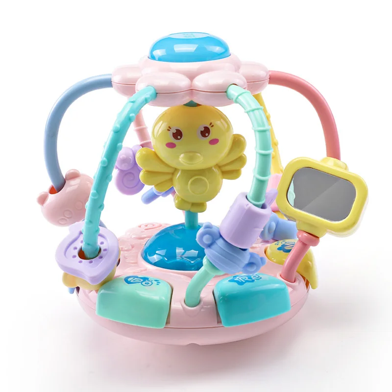 Cute Teeth Chew Hand Rattle Around The Bead Music Story Early Education