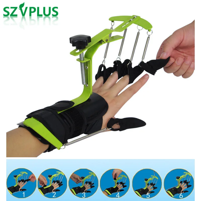 Tanie Dynamiczny nadgarstek palec ręka fizjoterapia rehabilitacja trening orteza dla apopleksji udar HEMIPLEGIA naprawa ścięgna pacjentów