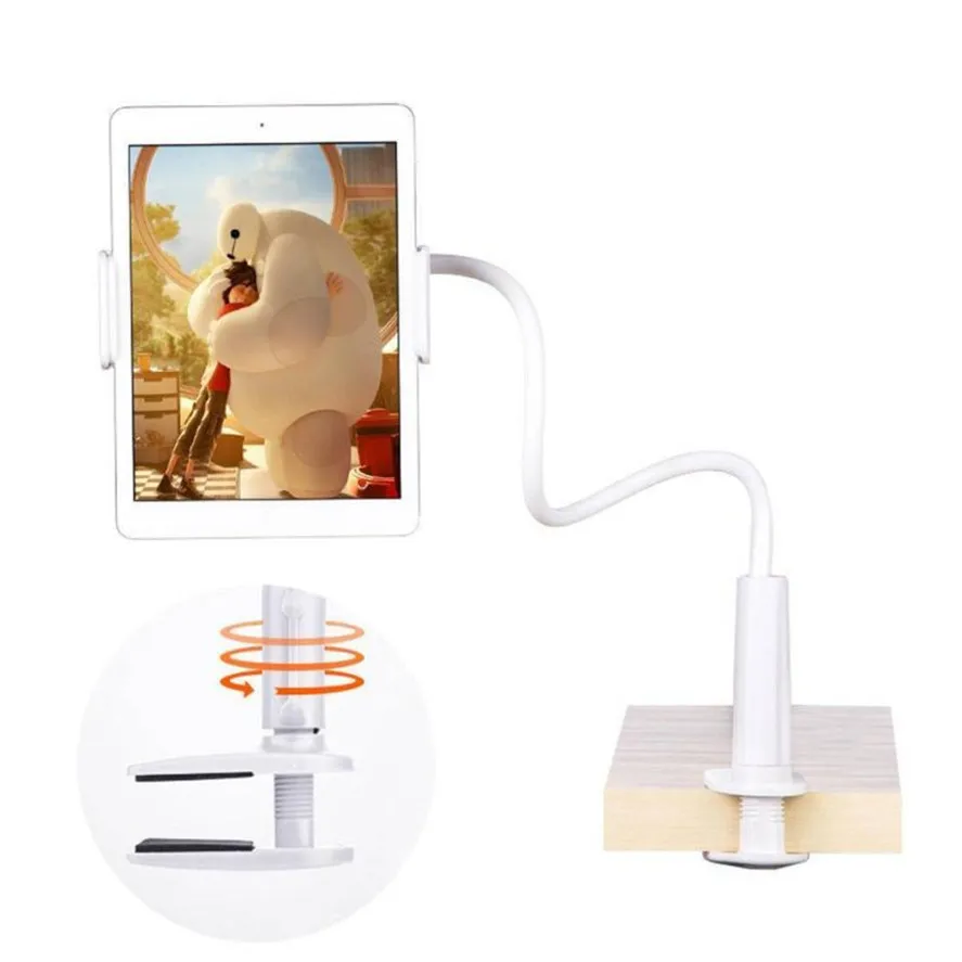 Neue Ankunft 1 stück Universal 360 Flexible Tisch Stehen Halterung Faul Halter Für Telefon Ipad Tab