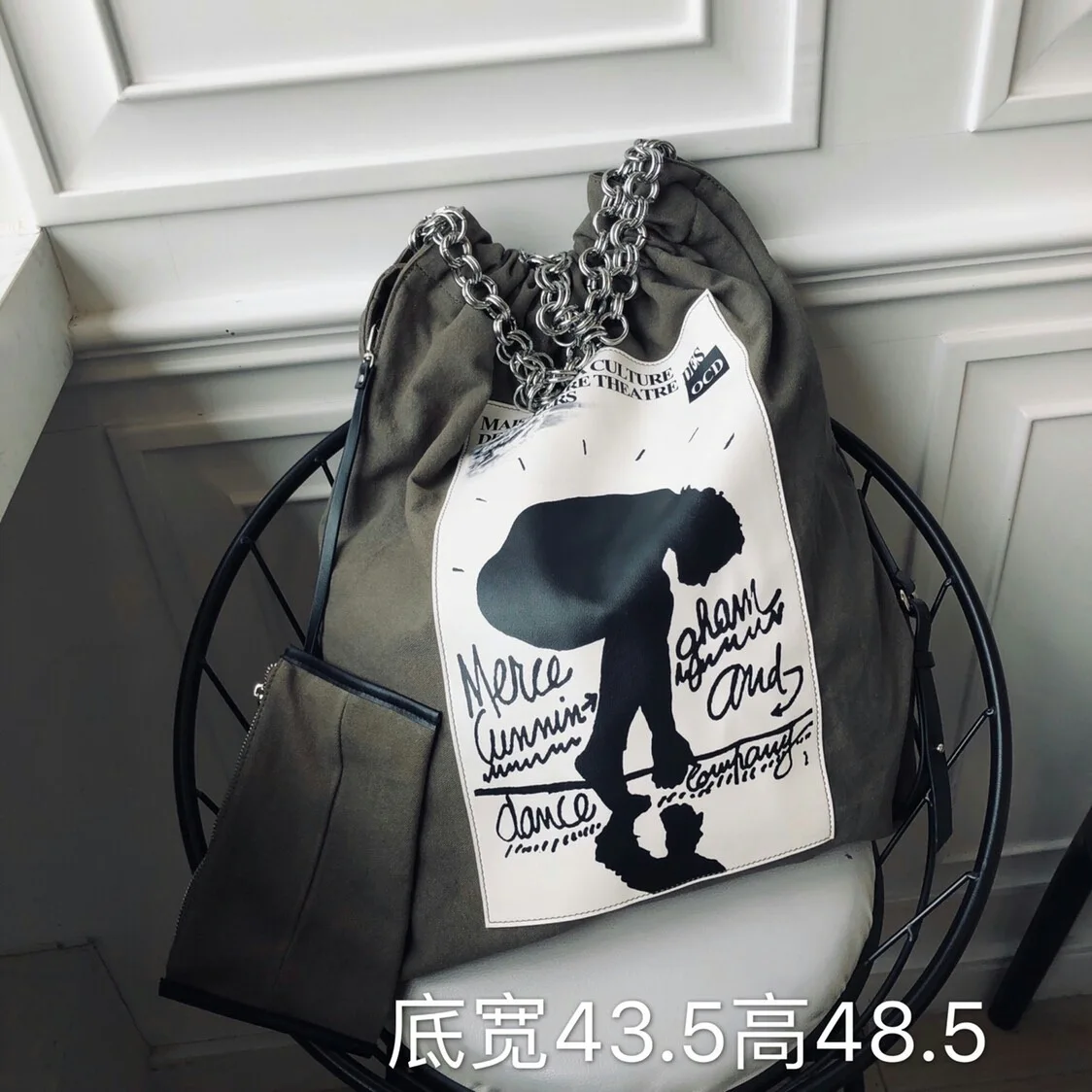 

2019 Spring and Summer New Women's Bag Korea Dongdaemun Canvas Bag Large Capacity Tote Bag Net Red Printing Handbag Tide