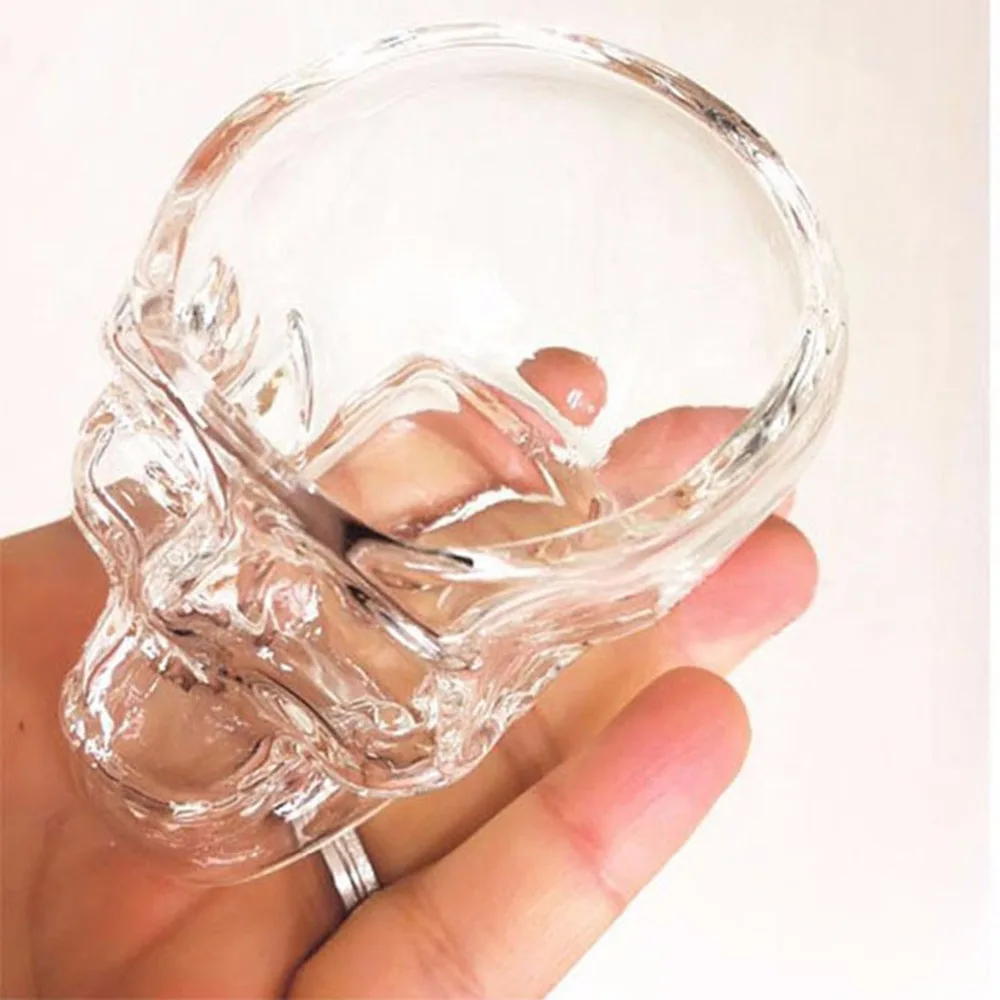 3 размера креативный хрустальный череп голова рюмка прозрачный виски пиво Вино Вода Кружка стеклянной чашки Прохладный домашний офис посуда для напитков