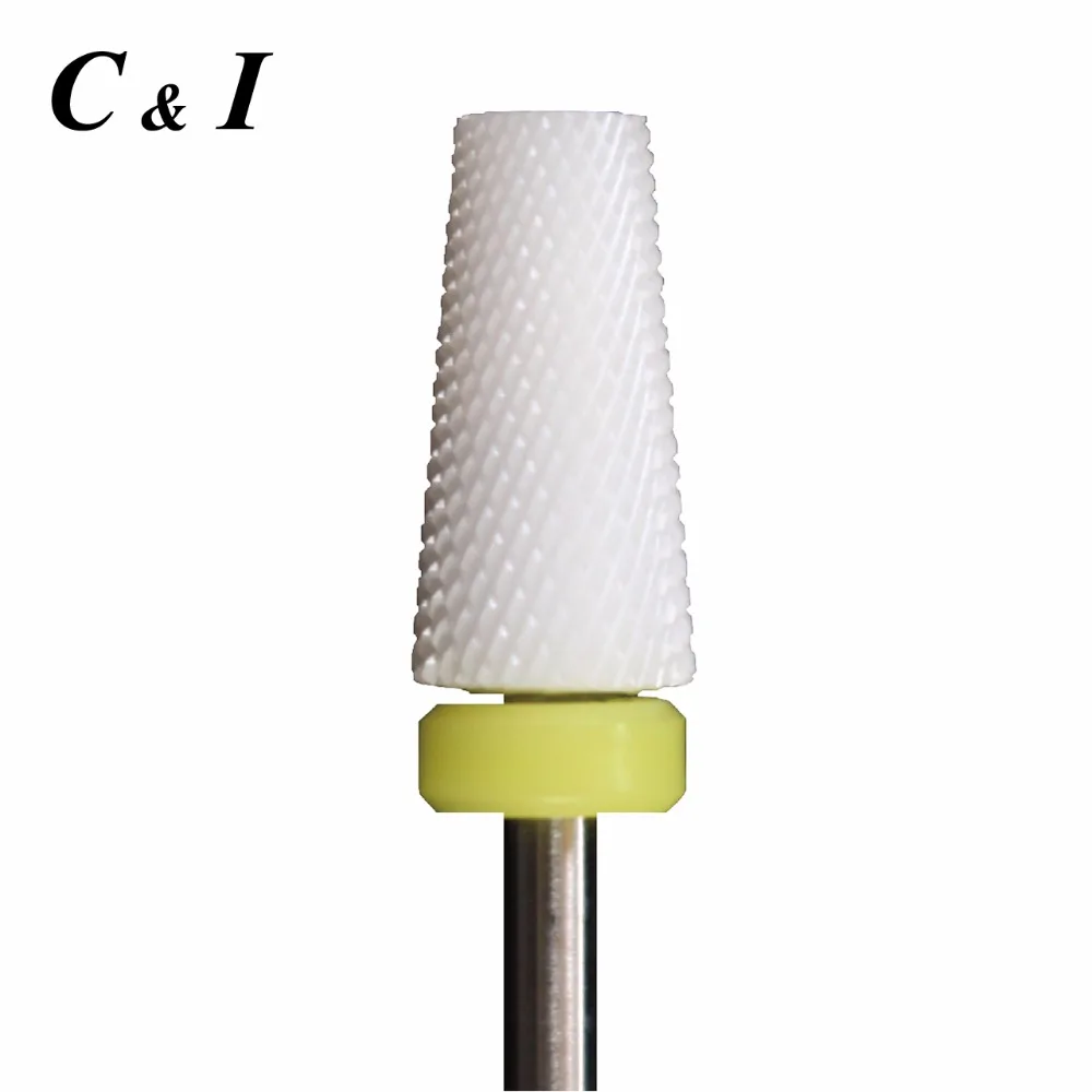 

Ceramic Large Tapered -Grit XF- Ceramic Nail Drill Bit for Electric Nail Drill Machine -Nail Bit