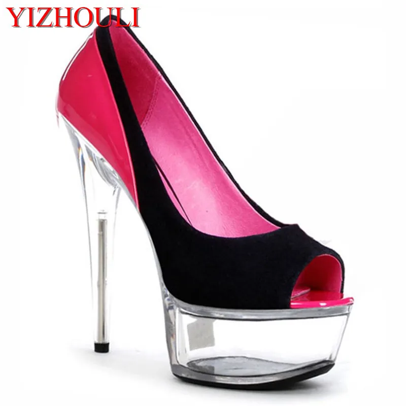 

Women's shoes are sexy platforms with high - and high-heeled dancing shoes, women's wedding shoes 15cm