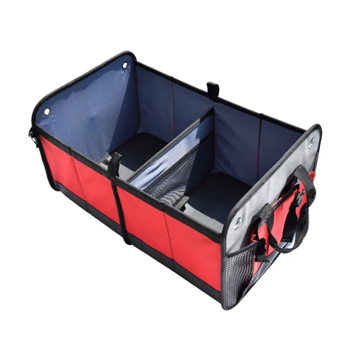 Автомобильная задняя стойка для хранения, складная сумка для хранения, принадлежности для обслуживания автомобиля, органайзер для детских игрушек, аксессуары для интерьера - Название цвета: red