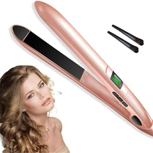 Новинка, профессиональный выпрямитель для волос, светодиодный дисплей, керамическая пластина с покрытием, ионные щипцы для завивки волос, утюжок для укладки