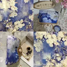 Songyin Вишневый имитация облако Пряжа ручной работы DIY платье Cheongsam Hanfu Ткань
