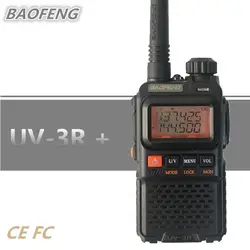 Бесплатная доставка BAOFENG UV-3R + мини рация UHF/УКВ Портативный Любительское радио, Си-Би радиосвязь мобильный трансивер UV-3R плюс Talki Walki