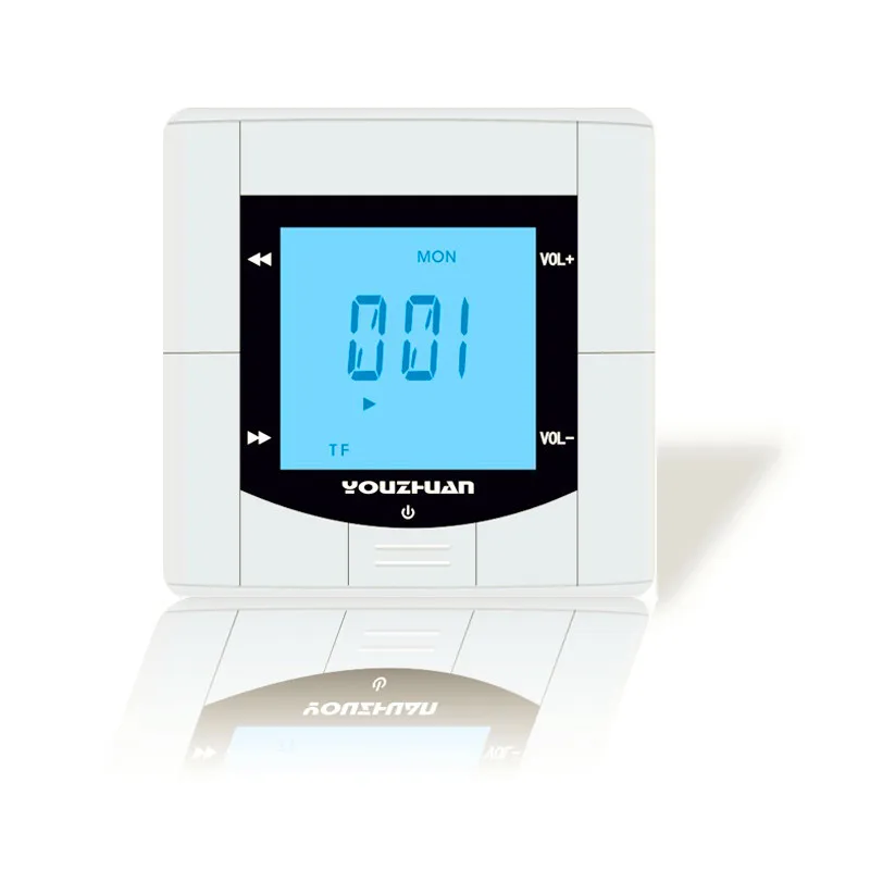 New Home Theater Music System Wall Mount Keypad Amplifier Cinema Music Audio Player 110-220V USB/Bluetooth YZ-50B Free Shipping