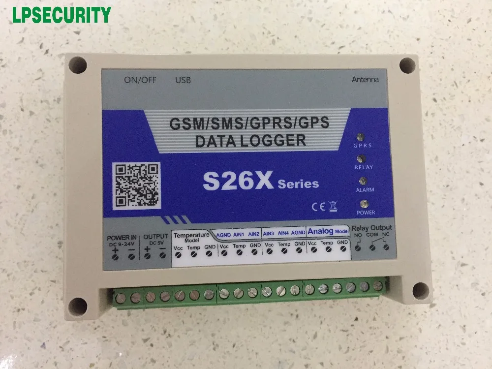 Беспроводной регистратор данных gsm мониторинг температуры Дистанционный датчик температуры и влажности аналоговый регистратор данных S262(4AIN+ 1 DOUT