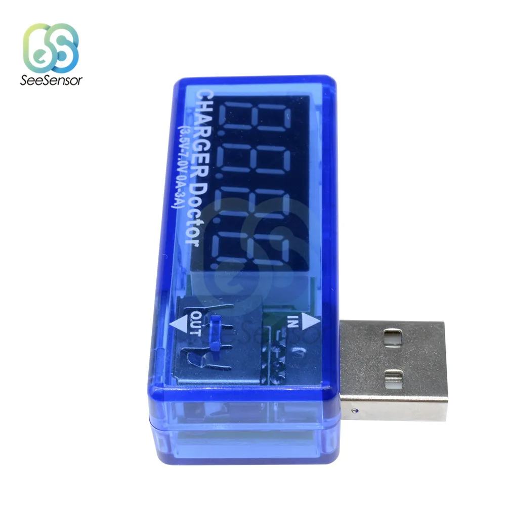 Светодиодный дисплей цифровой вольтметр Амперметр USB мощность измеритель тока Напряжение тестер Портативный вольт ампер зарядное устройство Доктор Детектор DC 3 в 5 В