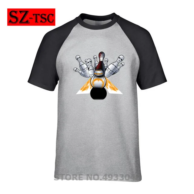 Cheap Fashion men's Music T-shirt print Bowling - Star wars bowling awesome t shirt for men Boy Tshirt