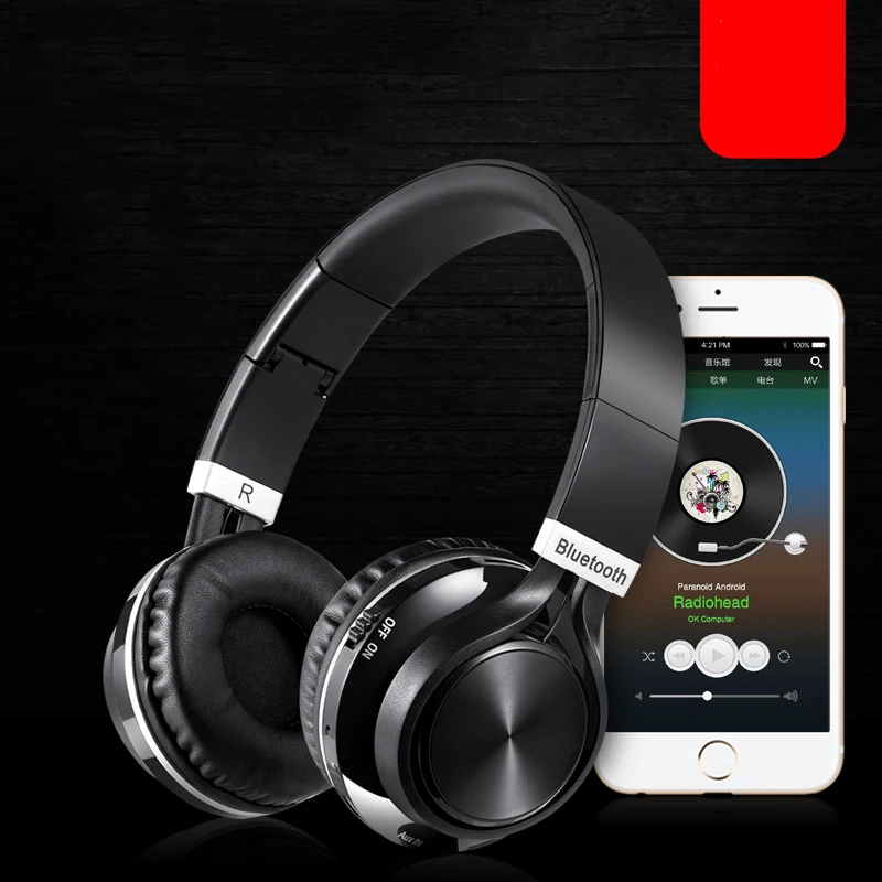 Casque Audio Sans Fil Stéréo Mains Libres Pliable Mains Libres