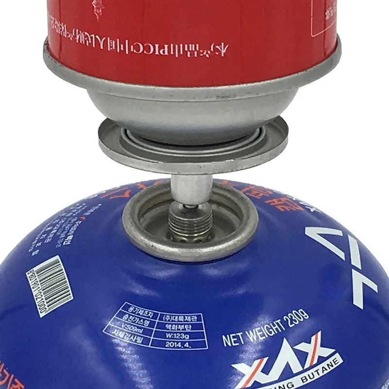 Hiking Inflate Butane Canister Aluminum Alloy Gas Refill Adapter