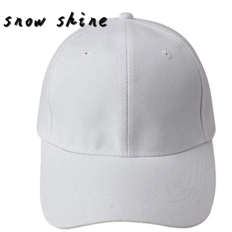 Snowshine Юли Бейсбол Кепки Пустой Шляпа Сплошной Цвет Регулируемый шляпа
