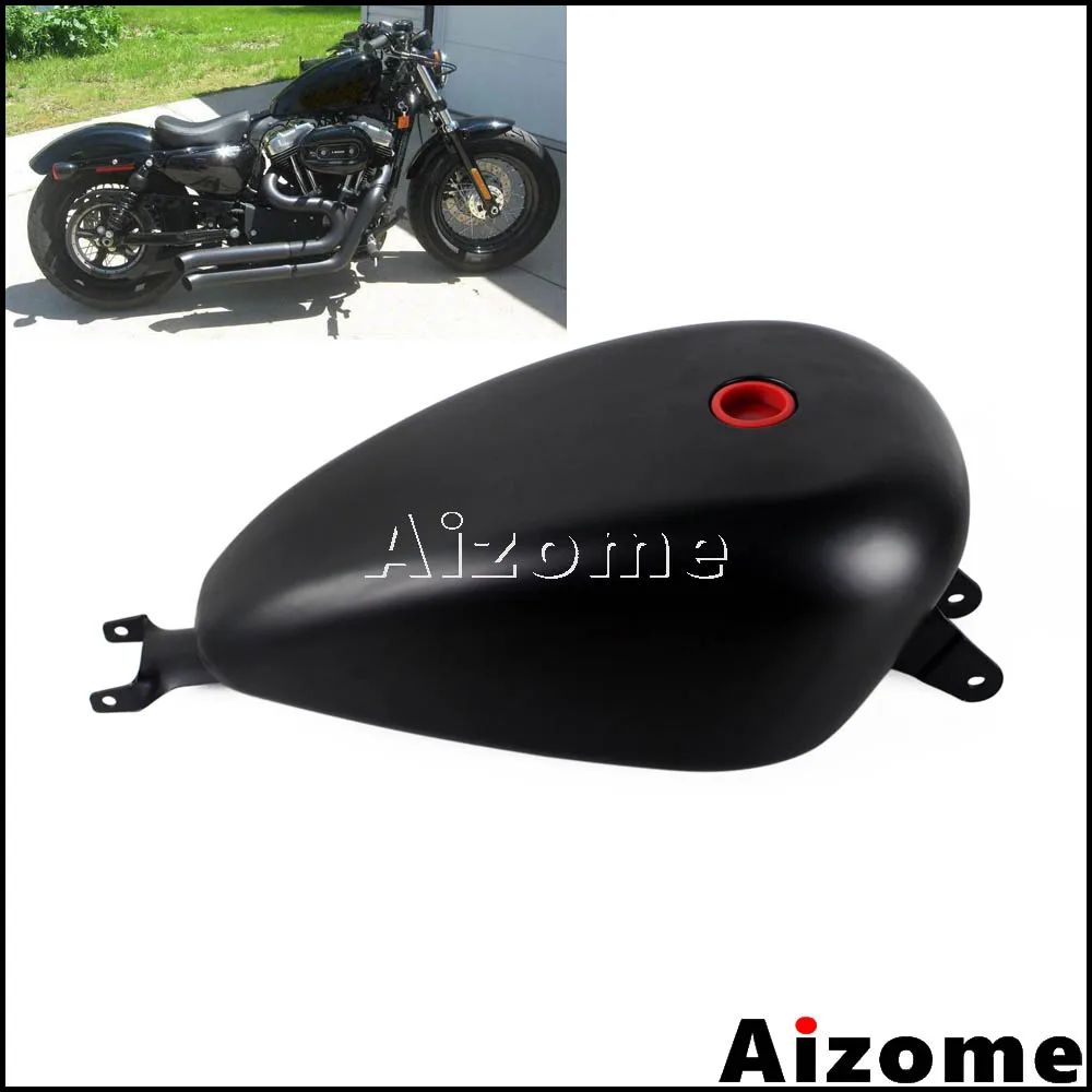 Motorcycle Black Gas Tank For Harley Sportster XL 1200 XL883 Low Custom