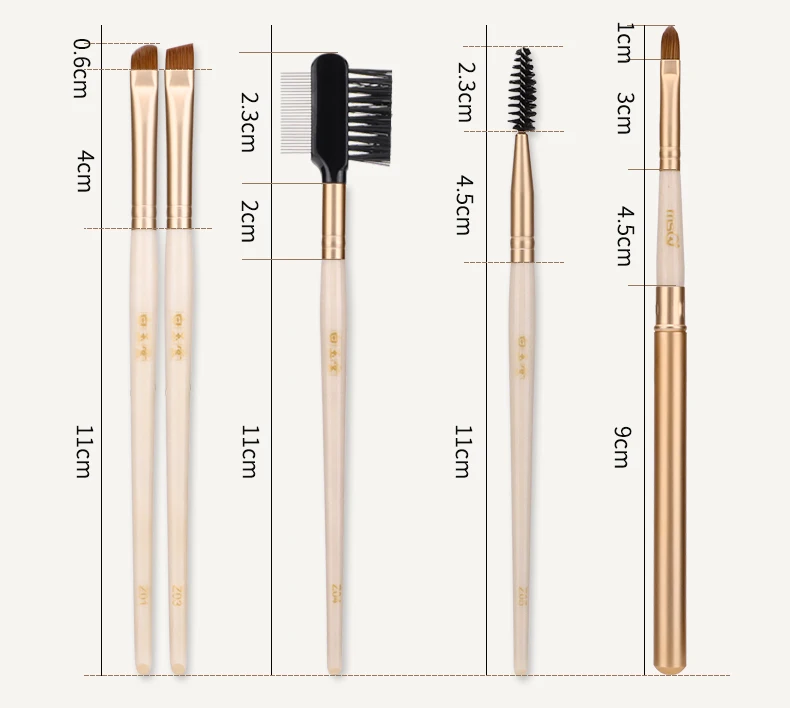 MSQ набор кистей для макияжа, Золотая основа, подводка для глаз, тени для губ, наборы кистей для макияжа, белка, натуральные синтетические волосы, косметические инструменты