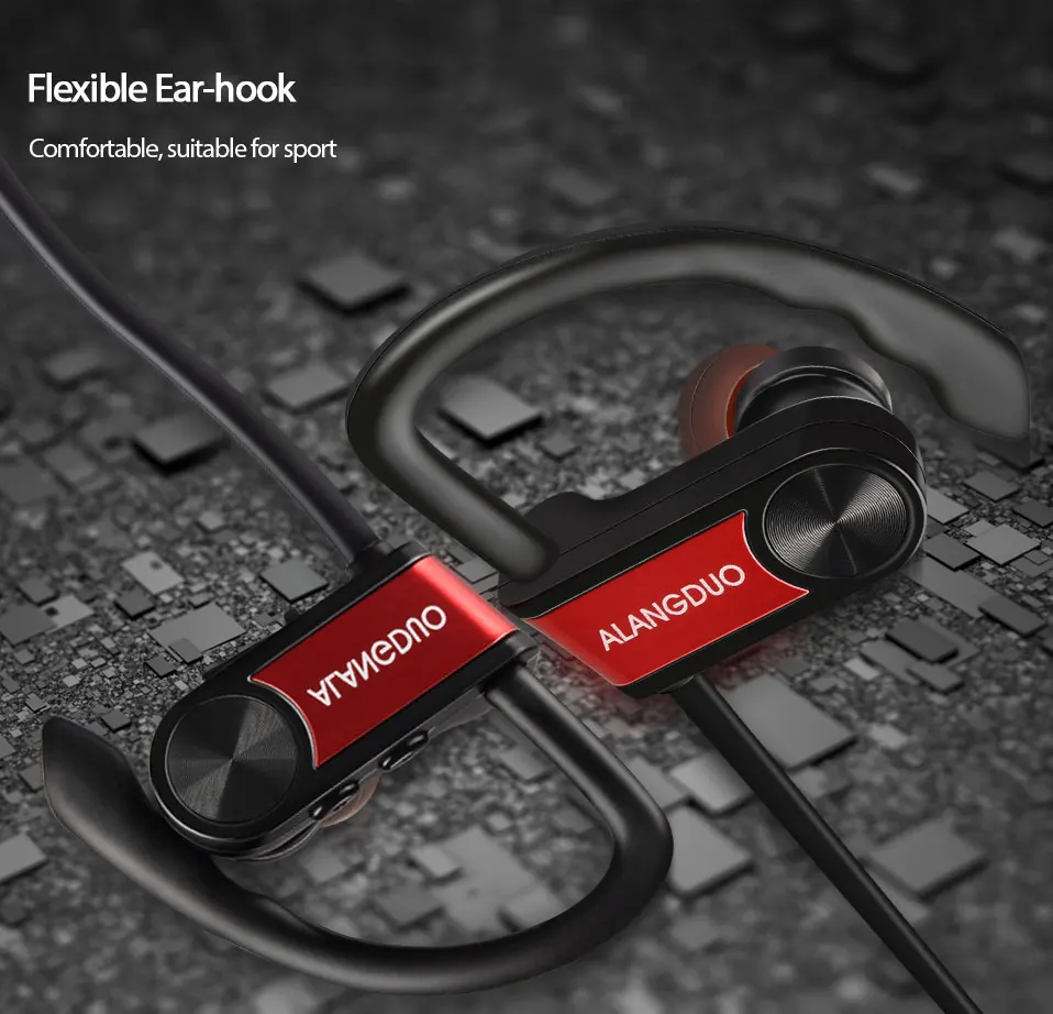 ALANGDUO Bluetooth Earphone wireless headphone G7 Plus English version headset earbuds with mic sports bluetooth earphones (3)