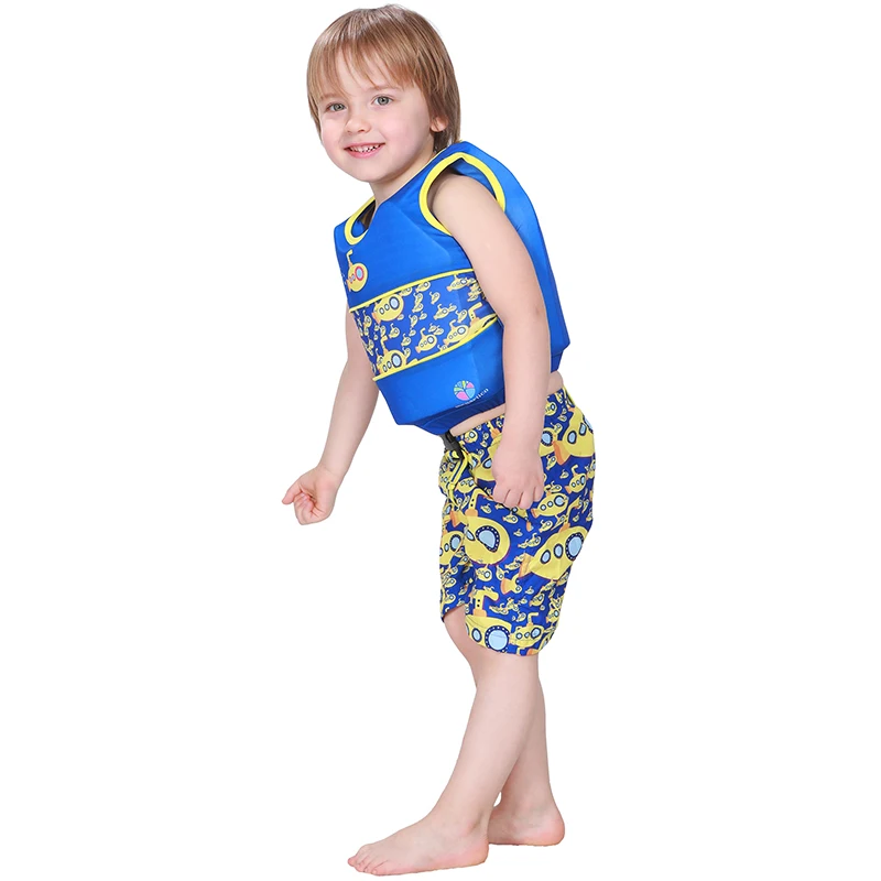 Megartico life vest kids swim trainer suit for children boys toddler float aids sharks girls life jacket vest 2 pieces set