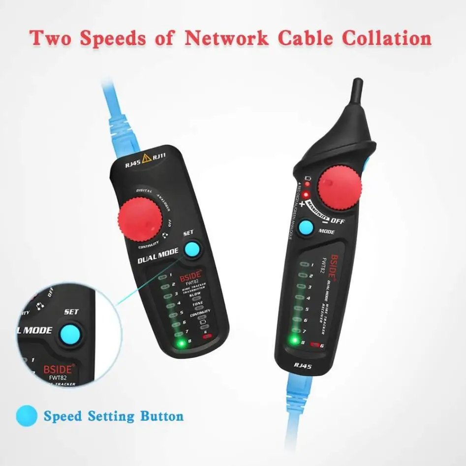 Тестер Lan RJ45 сетевой кабель тестер кабельный трекер RJ11 анализатор детектор