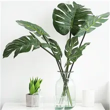 10 шт. L/M/S высокая имитация искусственного монстера лист тропического растения домашние вечерние офисные Декор магазина