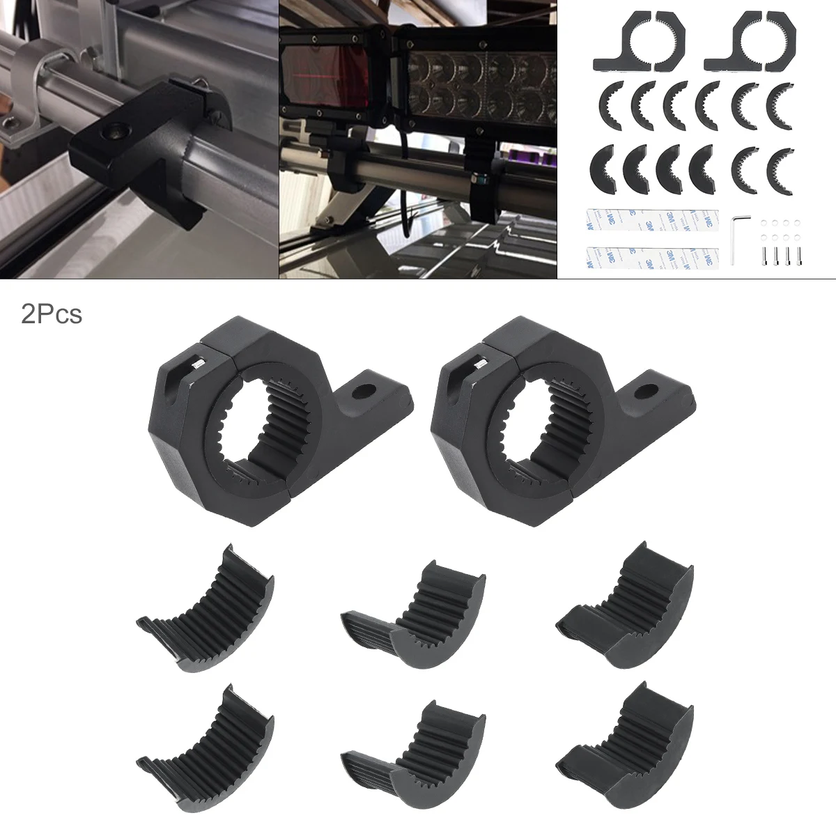 

Motorcycle Fog Light Spotlight Fixture Bracket 15 to 30MM Bar Guardrail Fog Light Spotlight Fixture Bracket for Motorcycle Auto