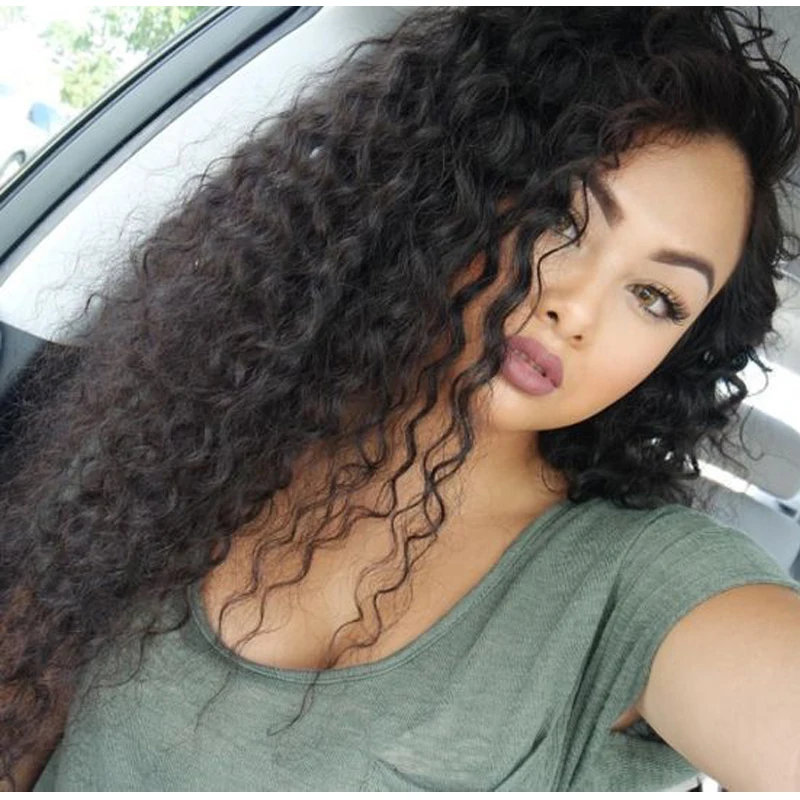 Indian Virgin Hair Wig Loose Curly Full Lace Human Hair Wigs For Black Women Lace Front