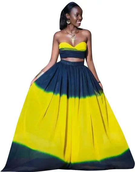 two piece crop top and skirt plus size
