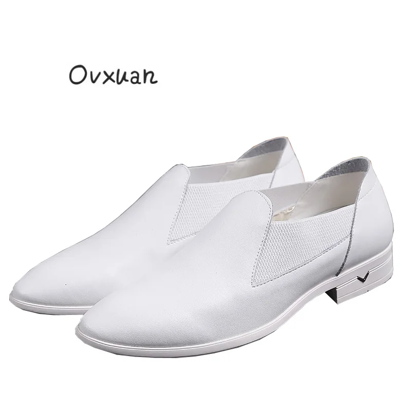 

Ovxuan Genuine leather Loafers Men Slippers Italian Design Handmade Leather Shoes Moccasins Man Flats Men Casual Slip On shoes