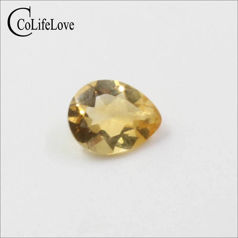 1.2 Ct Natural Citrine Loose Gemstone 7mm * 9mm Pear Cut Citrine Gemstone Whosesale Price Yellow Crystal Loose Stone 1.2 Ct Natural Citrine Loose Gemstone 7mm * 9mm Pear Cut Citrine Gemstone Whosesale Price Yellow Crystal Loose Stone