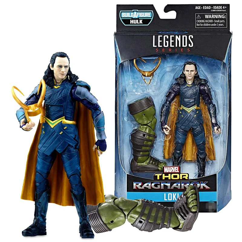 Новый 6 ''Marvel Legends Тор раганарок-Локи со шлемом и правой ногой Халка суставов