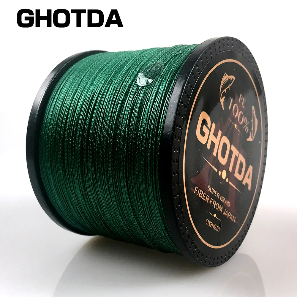 

GHOTDA 1000M 8 Braided Fishing Line Multifilament PE 8 Strands Fishing Cord 22LB-78LB Strong Japan Technology