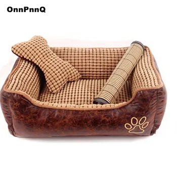 

New 3 size dog beds for large dogs washable luxury dog bed cool dog pet cat beds sofa teddy cat house for animals