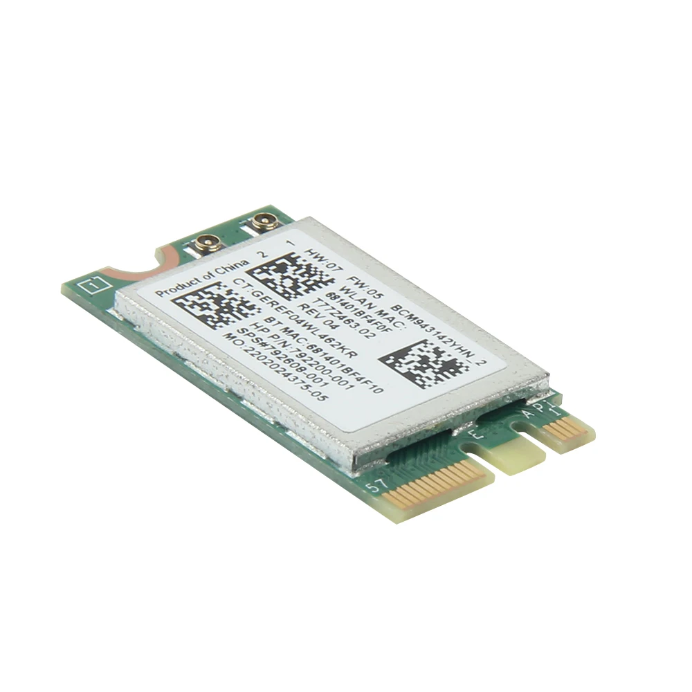 150 Мбит/с для Broadcom BCM943142Y M.2 NGFF Wireless N 2 4 ГГц 802.11b/g/n Bluetooth 0 сетевая мини PCI E Wifi карта|hp