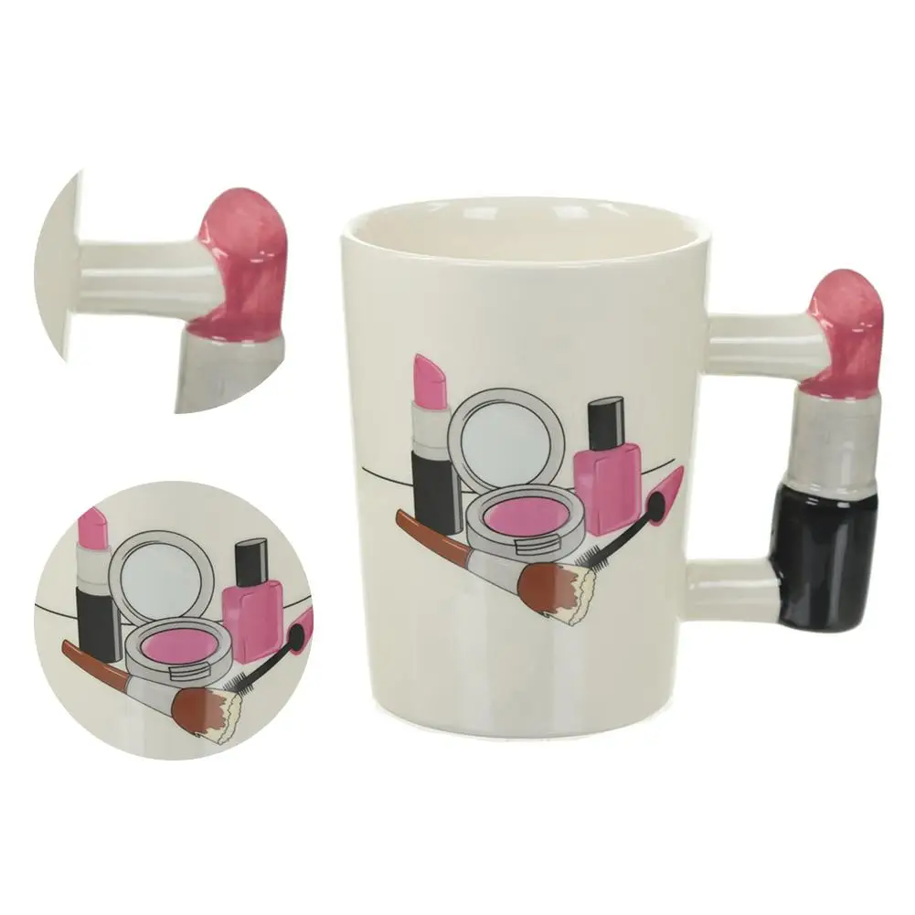 

Creative Ceramic Mug Beauty Tools 3D Hand Painted Ceramic Cup Hair Dryer Handle Coffee Cup Mug
