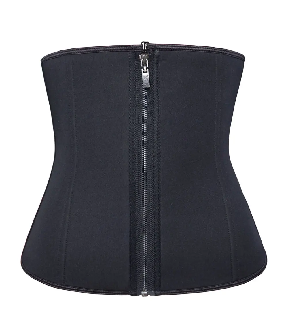 NB1455_01 Atbuty Neoprene Hot Waist Trainer Steel Bones Sweat Body Shaper Hooks and Zipper Corset Keep Warm Shapewear (12)