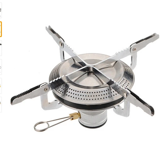 

New Portable Stainless Steel Camp Collapsible Bracket Gas Stove Outdoor Picnic Barbecue Camping Equipment with bag