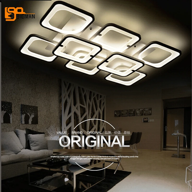 

new design Acrylic modern LED chandelier lighting fixtures lustre LED lamps for living room