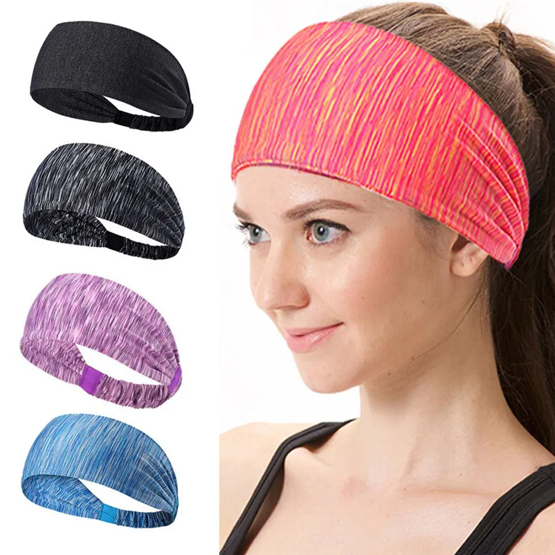 Fashion Hair accessories girls headband Women Cotton Knotted Turban Head Warp Hair Band Wide Elastic Headband Sport Yoga S03 (6)