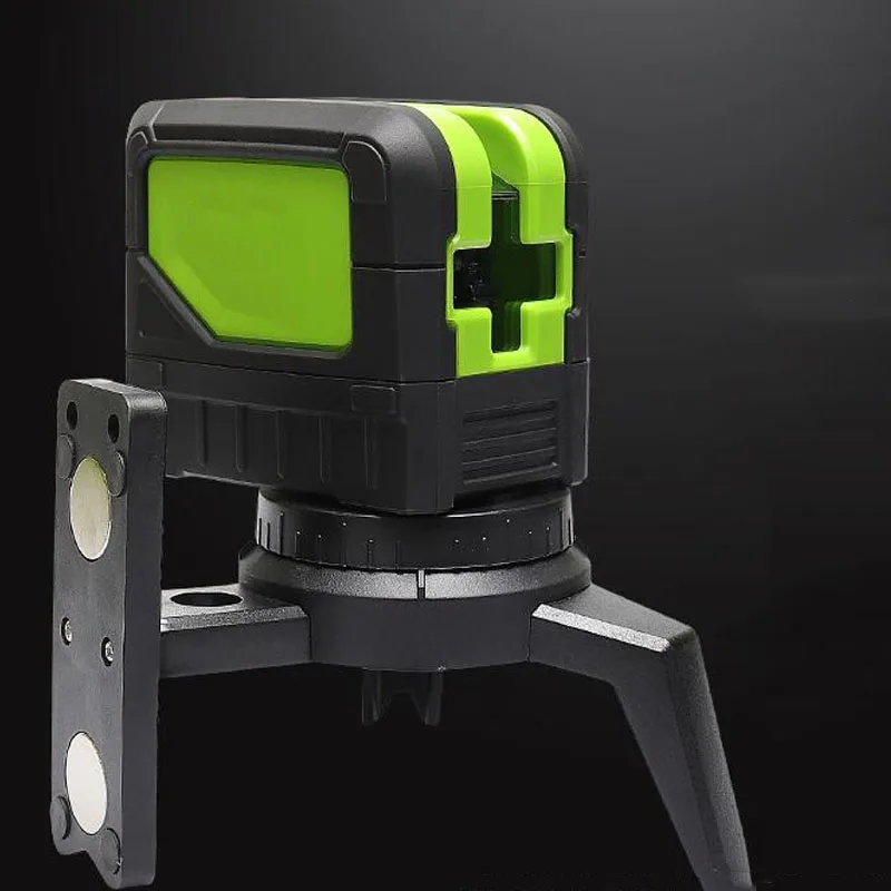 

Green Laser Level 2 Horizontal Line 2 Points 180 Degrees Automatic Leveling Laser Level Waterproof Automatic Line Detector
