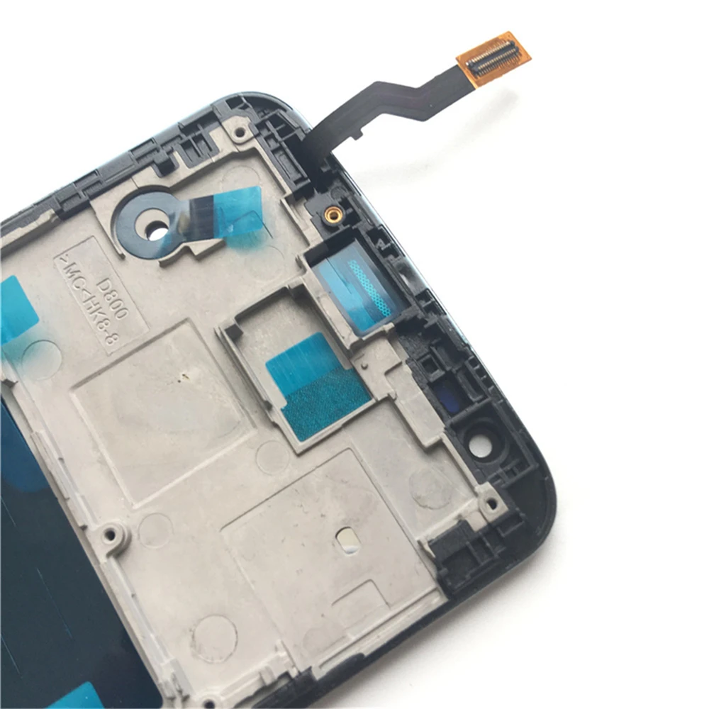 Сенсорный ЖК экран с рамкой для LG G2 D802 D805 D800 D801 D803 VS980 100% тестирование бесплатная