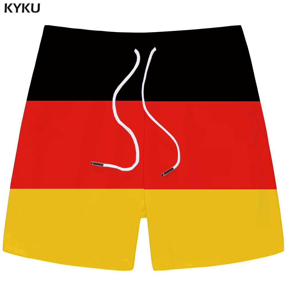KYKU Brand Germany Flag Shorts Men Graphics Casual Shorts Beach