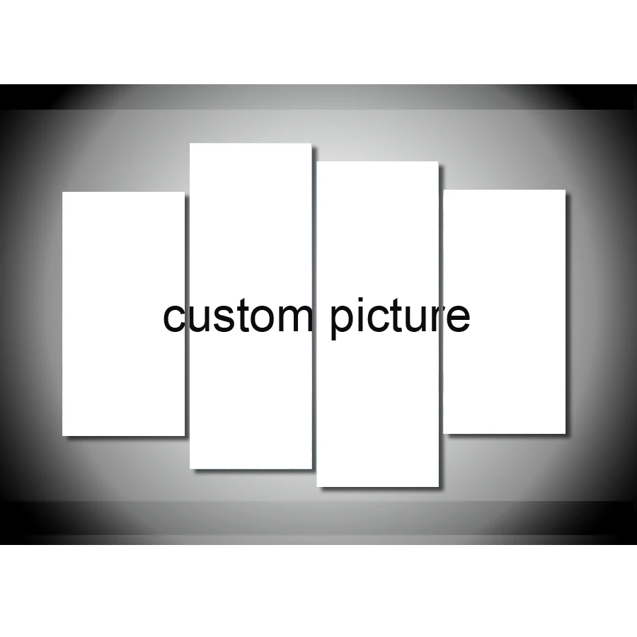 

4 Pieces Custom Printed Painting on canvas 4 panels canvas prints poster picture home decor