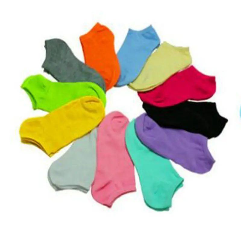  20pcs=10pairs/lot Sock Slippers Women Shallow mouth Invisible Ankle Socks Meias Women Loafer Socks 12 Color CW4 