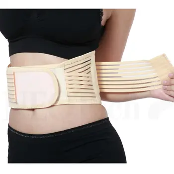 

AOFEITE Adjustable Tourmaline Self Heating Magnetic Therapy Waist Support Belt Lumbar Back Waist Brace Double Band Health Care